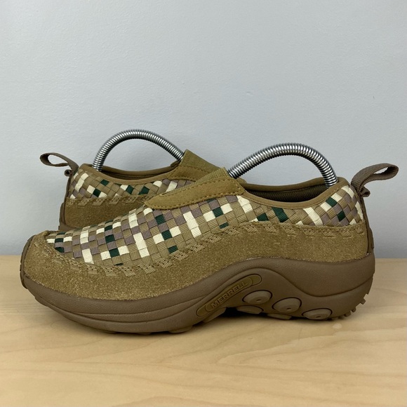 Merrell Men’s Size 7.0 Jungle Moc Evo Woven SE Kangaroo Khaki Slip On Loafers - Picture 3 of 10